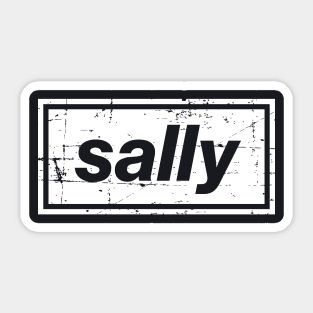 Sally - The Mancunian Indie Anthem White Sticker